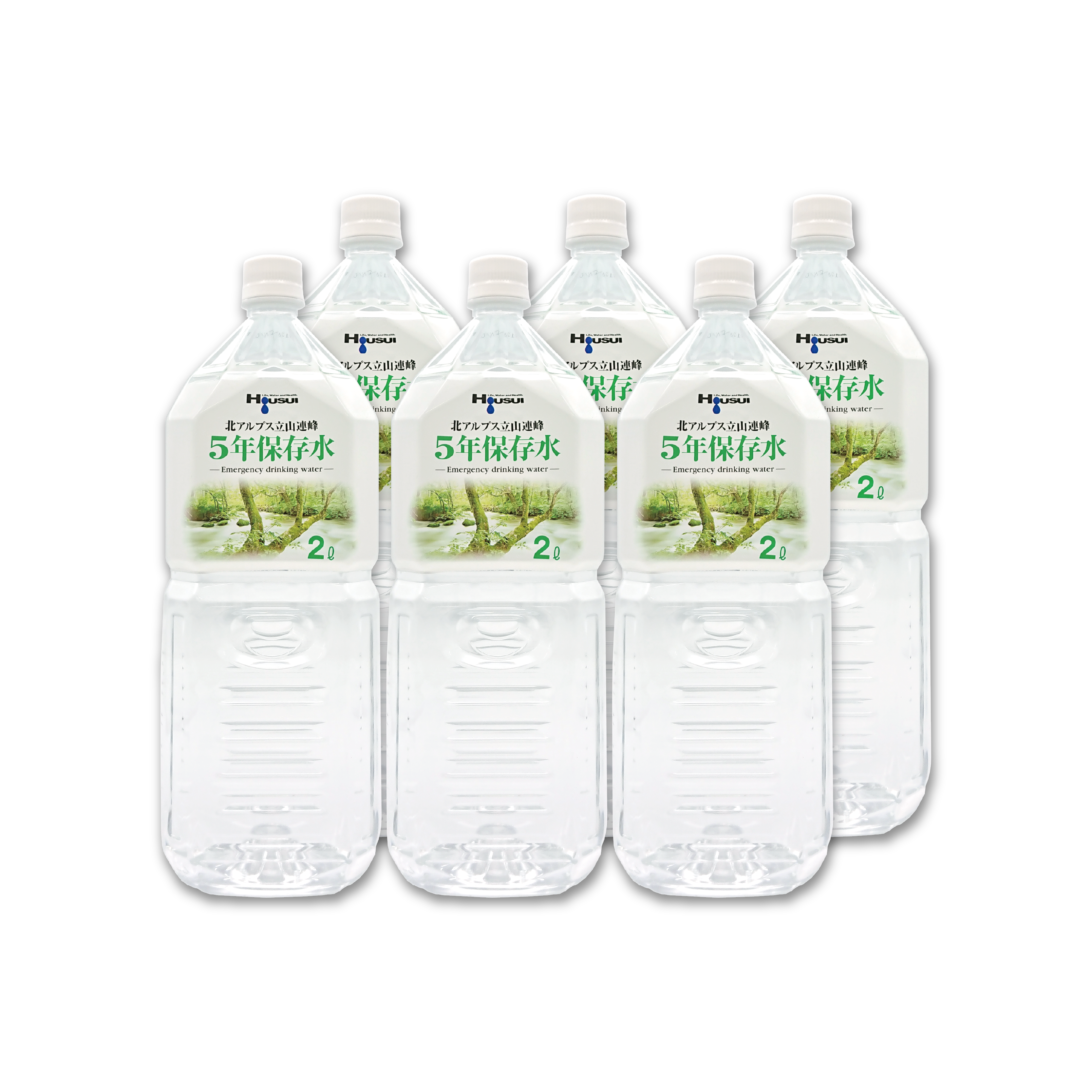 5年保存水 宝水 2L【1箱】6本/箱 | Osamet